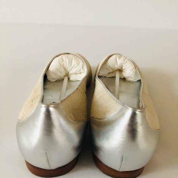 NEW! Ralph Lauren Collection Peep Toe Flats. - Picture 6 of 7